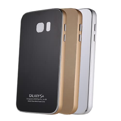 Smartphone Metal Tempered glass case